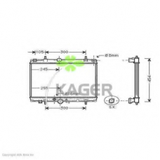 31-1855 KAGER Радиатор, охлаждение двигателя