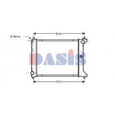 100170N AKS DASIS Радиатор, охлаждение двигателя