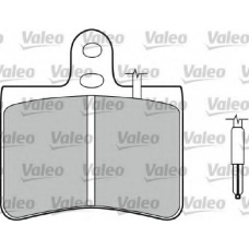 598145 VALEO Комплект тормозных колодок, дисковый тормоз