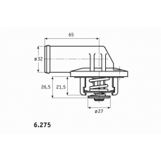 6.275.83 BEHR Термостат, охлаждающая жидкость