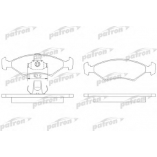 PBP1081 PATRON Комплект тормозных колодок, дисковый тормоз