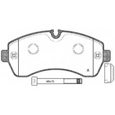 BPA1243.00 OPEN PARTS Комплект тормозных колодок, дисковый тормоз