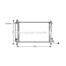CRA2080 AVA Радиатор, охлаждение двигателя