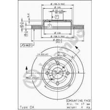 09.6765.10 BREMBO Тормозной диск