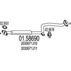 01.58690 MTS Средний глушитель выхлопных газов