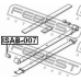 ISAB-007 FEBEST Втулка, листовая рессора