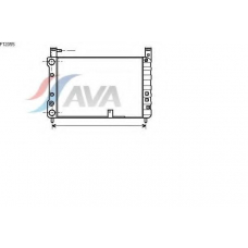 FT2055 AVA Радиатор, охлаждение двигателя