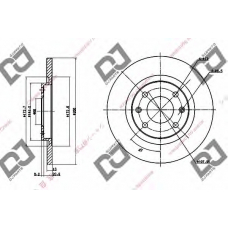 BD1191 DJ PARTS Тормозной диск