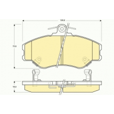 6130891 GIRLING Комплект тормозных колодок, дисковый тормоз