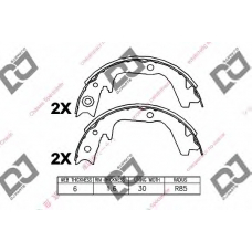 BS1377 DJ PARTS Комплект тормозных колодок