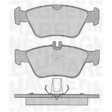 363916060310 MAGNETI MARELLI Комплект тормозных колодок, дисковый тормоз