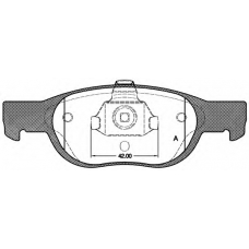 BPA0588.10 OPEN PARTS Комплект тормозных колодок, дисковый тормоз