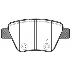 BPA1420.00 OPEN PARTS Комплект тормозных колодок, дисковый тормоз