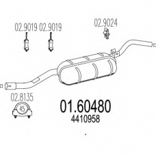 01.60480 MTS Глушитель выхлопных газов конечный