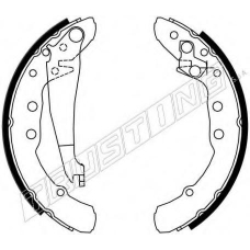 7141 TRUSTING Комплект тормозных колодок