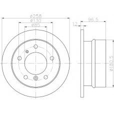 8DD 355 111-881 HELLA PAGID Тормозной диск