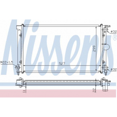 65151A NISSENS Радиатор, охлаждение двигателя