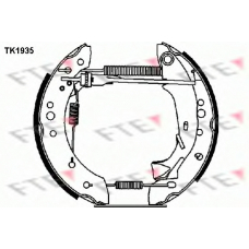 TK1935 FTE Комплект тормозных колодок