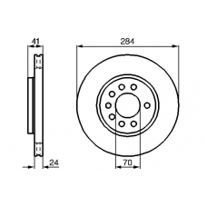 0 986 478 717 BOSCH Тормозной диск