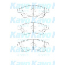 BP-1017 KAVO PARTS Комплект тормозных колодок, дисковый тормоз