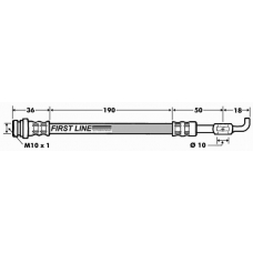 FBH7481 FIRST LINE Тормозной шланг