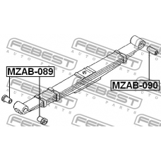 MZAB-090 FEBEST Втулка, листовая рессора