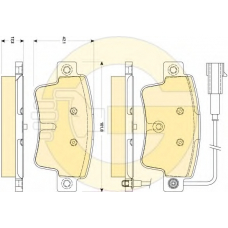 6118732 GIRLING Комплект тормозных колодок, дисковый тормоз