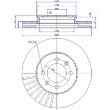 142.324 CAR Тормозной диск