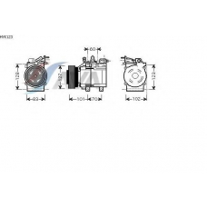 HYK123 GERI Компрессор, кондиционер