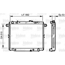 734192 VALEO Радиатор, охлаждение двигателя