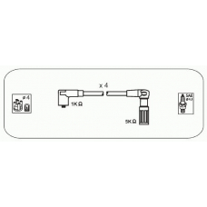 FAS20 JANMOR Комплект проводов зажигания