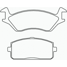 P 83 004 BREMBO Комплект тормозных колодок, дисковый тормоз