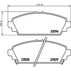 8DB 355 017-261 HELLA PAGID Комплект тормозных колодок, дисковый тормоз