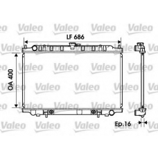 734150 VALEO Радиатор, охлаждение двигателя