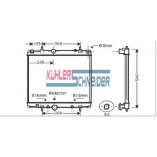 0701031 KUHLER SCHNEIDER Радиатор, охлаждение двигател