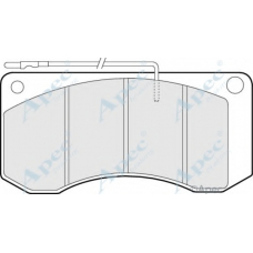PAD1030 APEC Комплект тормозных колодок, дисковый тормоз