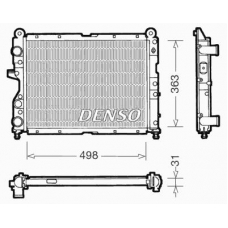 DRM09131 DENSO Радиатор, охлаждение двигателя
