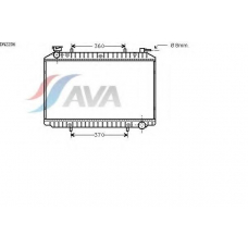 DN2206 AVA Радиатор, охлаждение двигателя