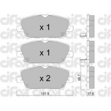 822-728-0 CIFAM Комплект тормозных колодок, дисковый тормоз