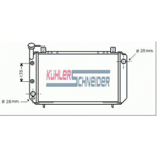 1613401 KUHLER SCHNEIDER Радиатор, охлаждение двигател