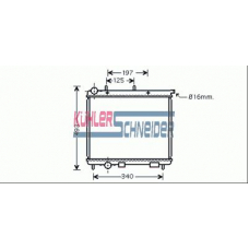 1500341 KUHLER SCHNEIDER Радиатор, охлаждение двигател