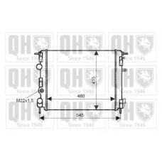 QER2300 QUINTON HAZELL Радиатор, охлаждение двигателя