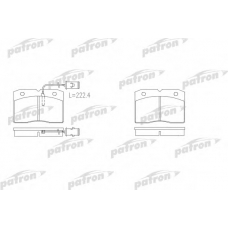 PBP655 PATRON Комплект тормозных колодок, дисковый тормоз