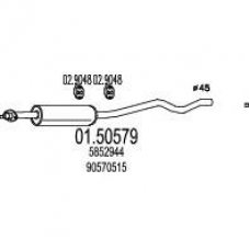01.50579 MTS Средний глушитель выхлопных газов