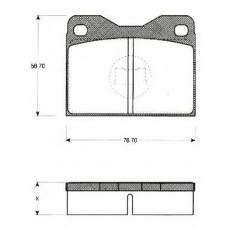 BLF154 QUINTON HAZELL Комплект тормозных колодок, дисковый тормоз