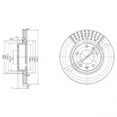 BG2460 DELPHI Тормозной диск