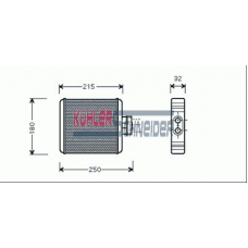 1390061 KUHLER SCHNEIDER Теплообменник, отопление салона