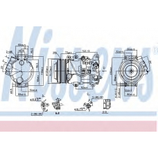 890141 NISSENS Компрессор, кондиционер