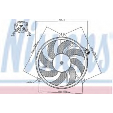 85671 NISSENS Вентилятор, охлаждение двигателя