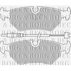 BBP1515 BORG & BECK Комплект тормозных колодок, дисковый тормоз